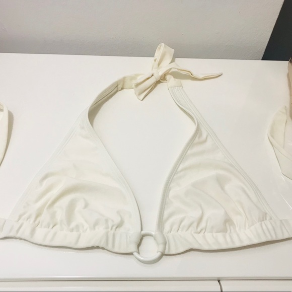 Other - 👙 White halter bathing suit top. Bundle promo: send offer - 5 items for $35 🌸
